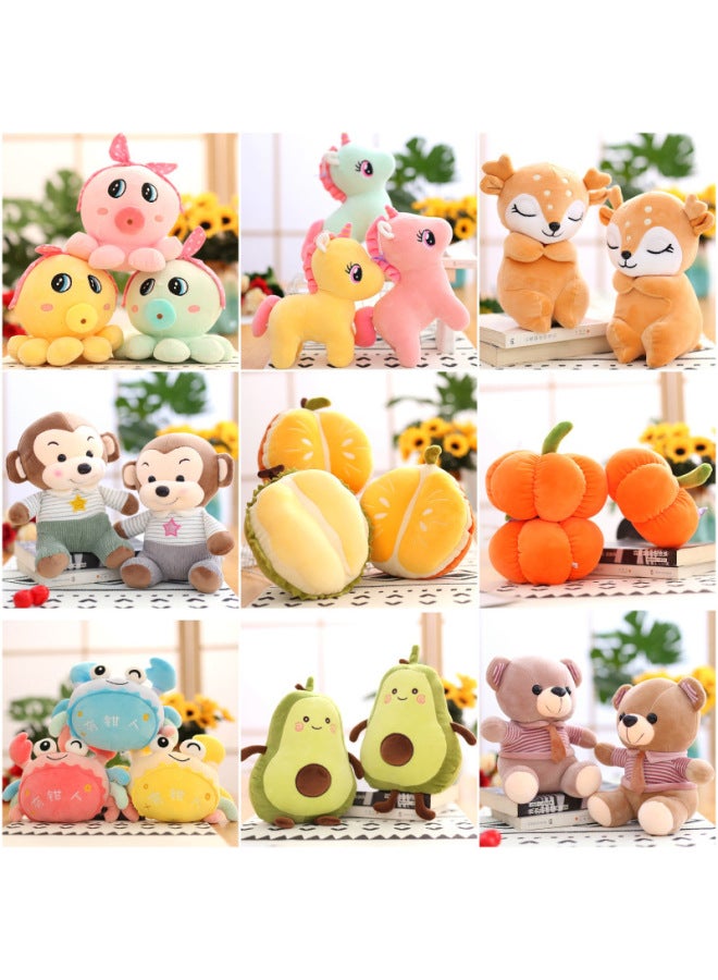 Wedding Toss Doll Doll Eight-inch Grasping Machine Activity Small Wedding Gift Doll Plush Toy Holder Doll Machine-Color:long-haired Duck 23cm-Height:24-30cm Color Random - Image 2