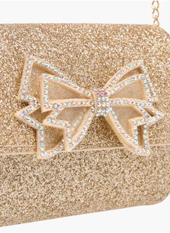 Flora Bella By Shoexpress Girls Bow Detail Embellished Sling Bag With Magnetic Closure Ramadan Collection  - Image 4