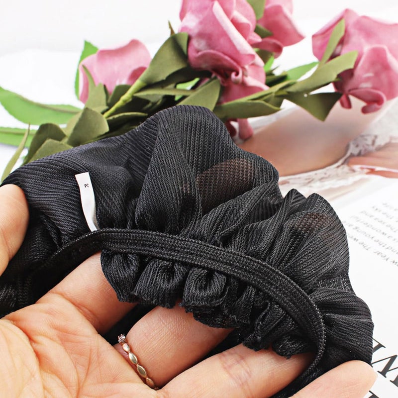 Adjustable Black Mesh Wig Cap Elastic Hairdressing Accessory For All Hair Types - Image 3