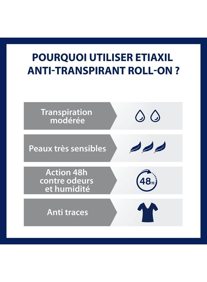 Etiaxil مزيل العرق ومضاد للتعرق لمدة 48 ساعة للبشرة الحساسة بدون آثار بيضاء 50 مل - Image 4