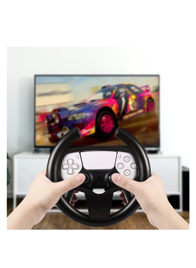 Y&D Steering Wheel Mount Holder Clip Stand, Fit for PS5 Gaming Racing, Gamepad Joypad Grip Controller Accessories, Sony PlayStation 5, Works with Car Driving Video Games (Black) - Image 5