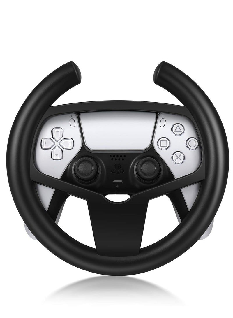 Y&D Steering Wheel Mount Holder Clip Stand, Fit for PS5 Gaming Racing, Gamepad Joypad Grip Controller Accessories, Sony PlayStation 5, Works with Car Driving Video Games (Black) - Image 2