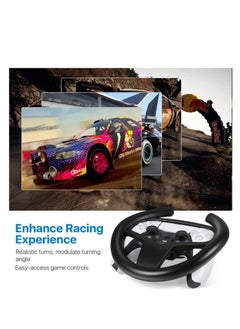Y&D Steering Wheel Mount Holder Clip Stand, Fit for PS5 Gaming Racing, Gamepad Joypad Grip Controller Accessories, Sony PlayStation 5, Works with Car Driving Video Games (Black)  - Image 4