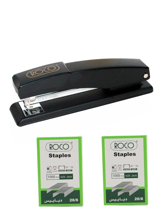 ROCO Set Of Desk Stapler And Two Box Of Staples 