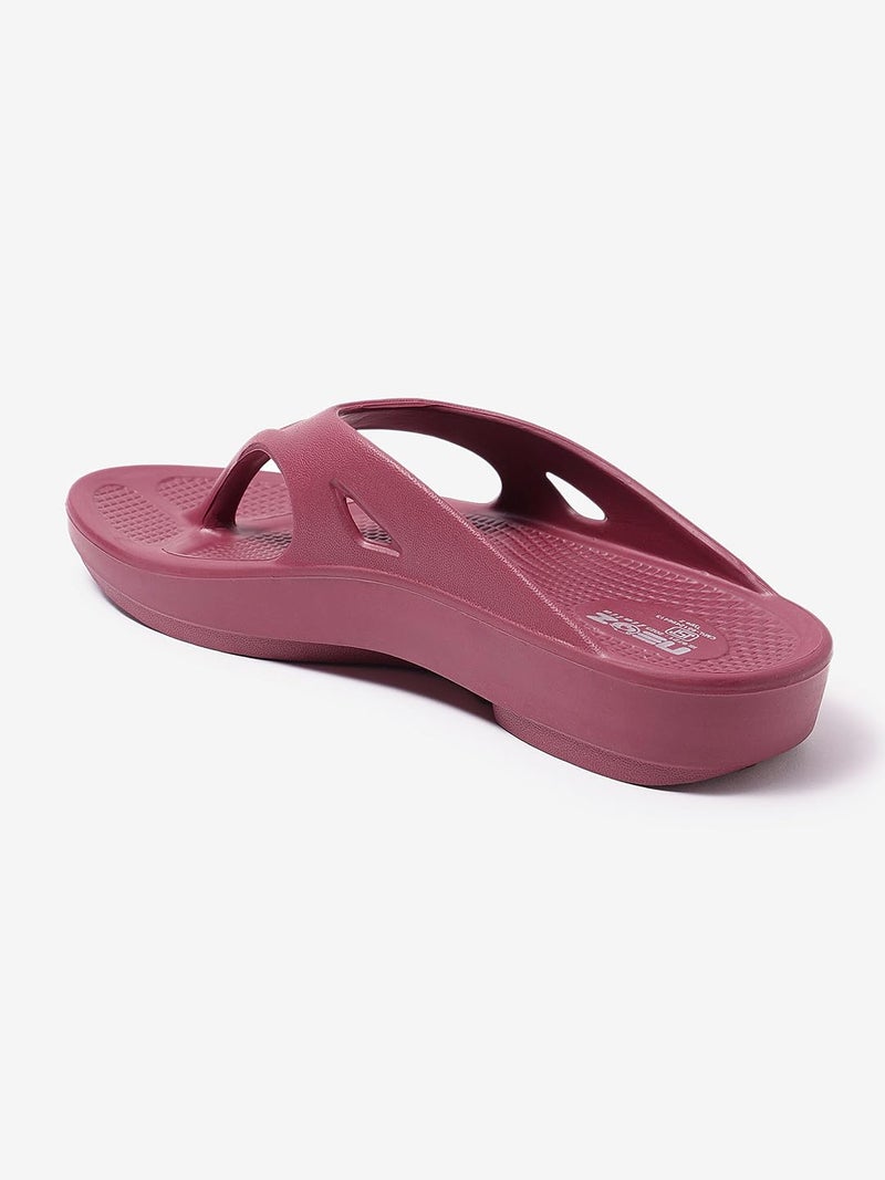 NEOZ Ultra Soft Women's Slippers with Cushion FootBed for Adult | Comfortable & Light Weight| Stylish & Anti-Skid| Waterproof & Everyday Flip Flops for Ladies/Girls, W-CLASSIC-CRANBERRY_8 - Image 5