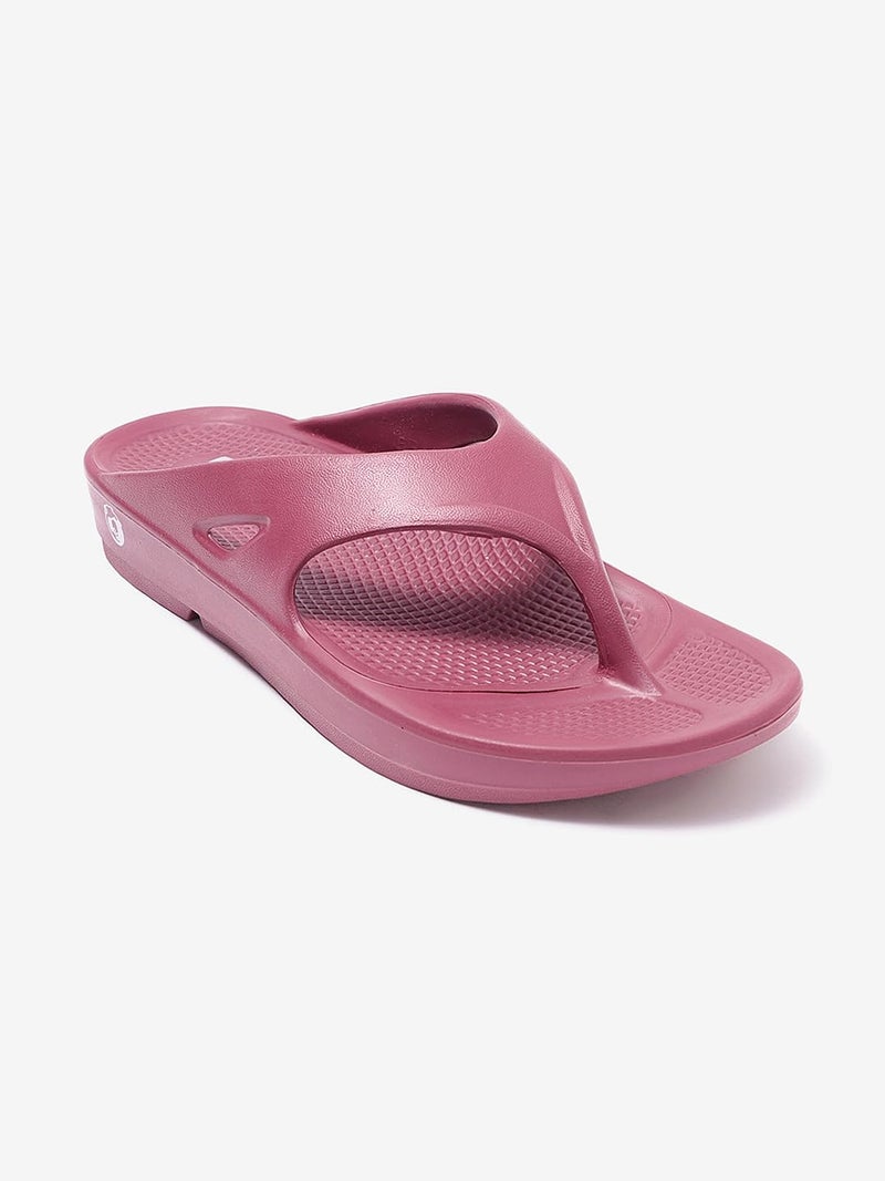 NEOZ Ultra Soft Women's Slippers with Cushion FootBed for Adult | Comfortable & Light Weight| Stylish & Anti-Skid| Waterproof & Everyday Flip Flops for Ladies/Girls, W-CLASSIC-CRANBERRY_8 - Image 3