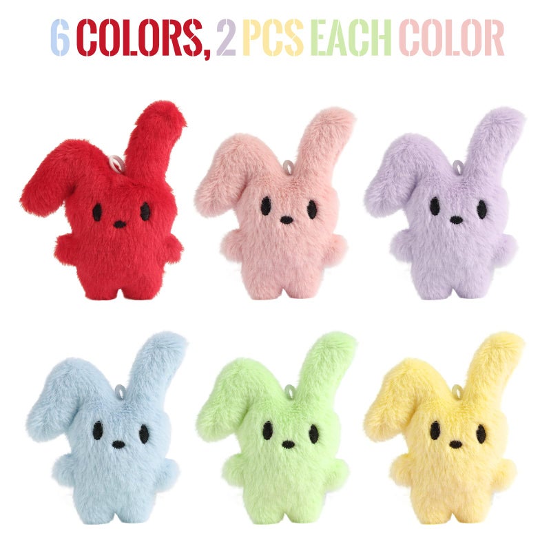 CHHOEAV 12PCS Easter Eggs with Plush Bunny Toys, Cute Stuffed Bunnies, Easter Basket Stuffers for Boys Girls, Easter Egg Fillers Party Favors Gifts for Kids Teens - Image 2