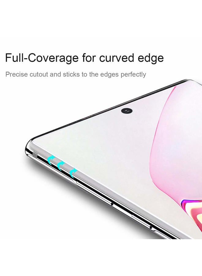 Ermorgen (3 Pack) TPU Screen Protector Compatible For Samsung Galaxy Note 10 Plus 10+ 5G (2019) High Definition Edge to Edge HD (Full Coverage), Anti-Scratch (Lifetime Replacement Warranty) - Image 3