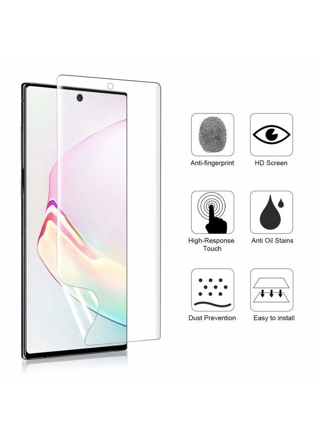 Ermorgen (3 Pack) TPU Screen Protector Compatible For Samsung Galaxy Note 10 Plus 10+ 5G (2019) High Definition Edge to Edge HD (Full Coverage), Anti-Scratch (Lifetime Replacement Warranty) - Image 4