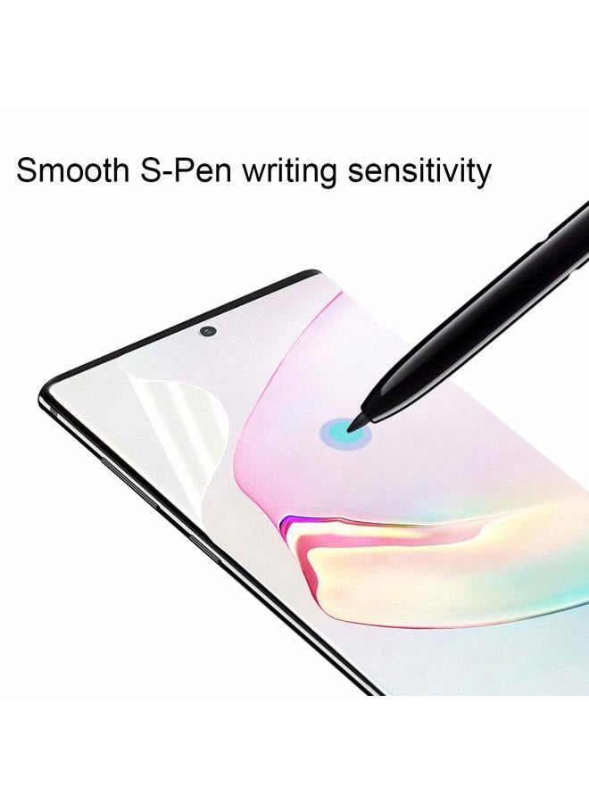Ermorgen (3 Pack) TPU Screen Protector Compatible For Samsung Galaxy Note 10 Plus 10+ 5G (2019) High Definition Edge to Edge HD (Full Coverage), Anti-Scratch (Lifetime Replacement Warranty) - Image 2
