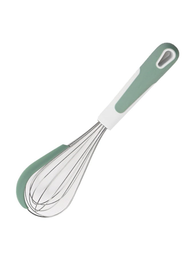 Multi-Function Nordic Whisk with Silicone Spatula Green Extra Large