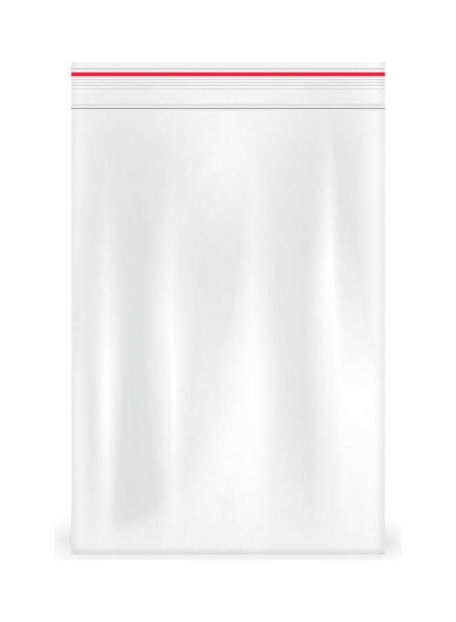 Transparent Plastic Zipper Bags - 100 Pieces, 7x5cm 