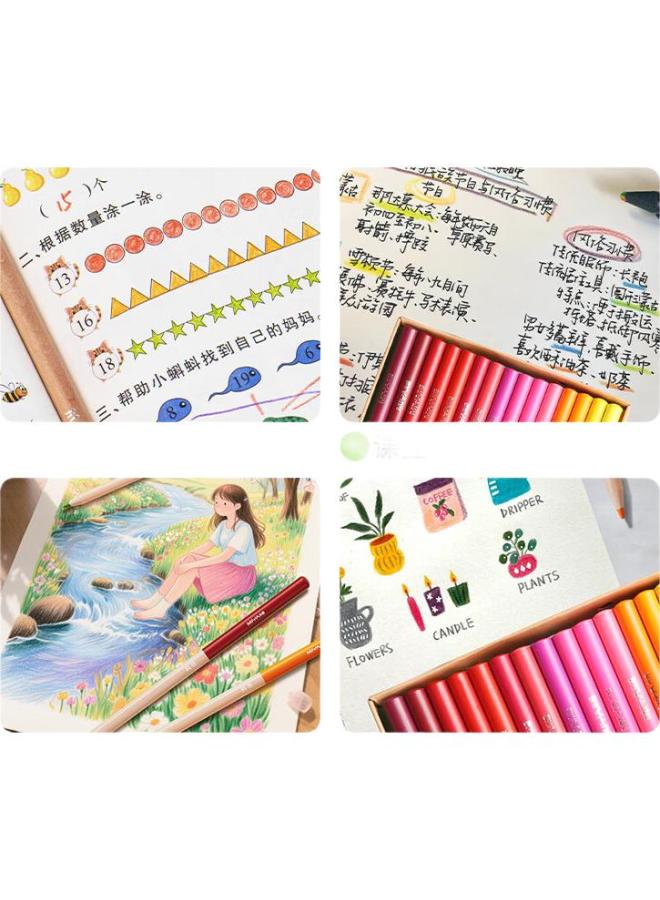Miya Erasable Colored Pencils, 36 Colors, Water-Soluble, For Hand-Drawn Children'S Art, Erasable Colored Pencil Set, Sketching, Marker Drawing - Image 1