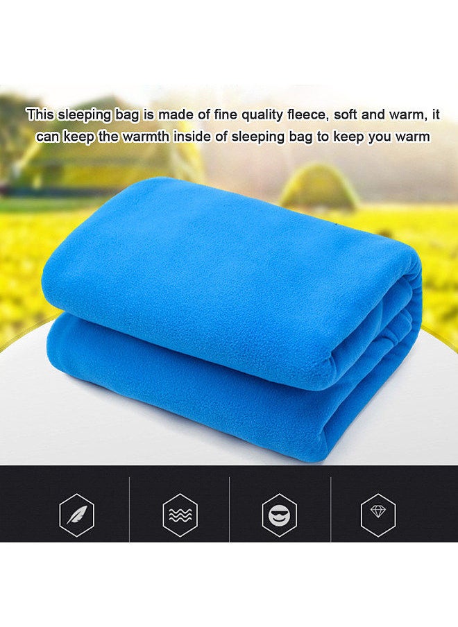 Generic Outdoor Sleeping Bags Portable Emergency Sleeping Bag Light-weight Fleece Sleeping Bag for Camping Travel Hiking Coffee Colour  - Image 5