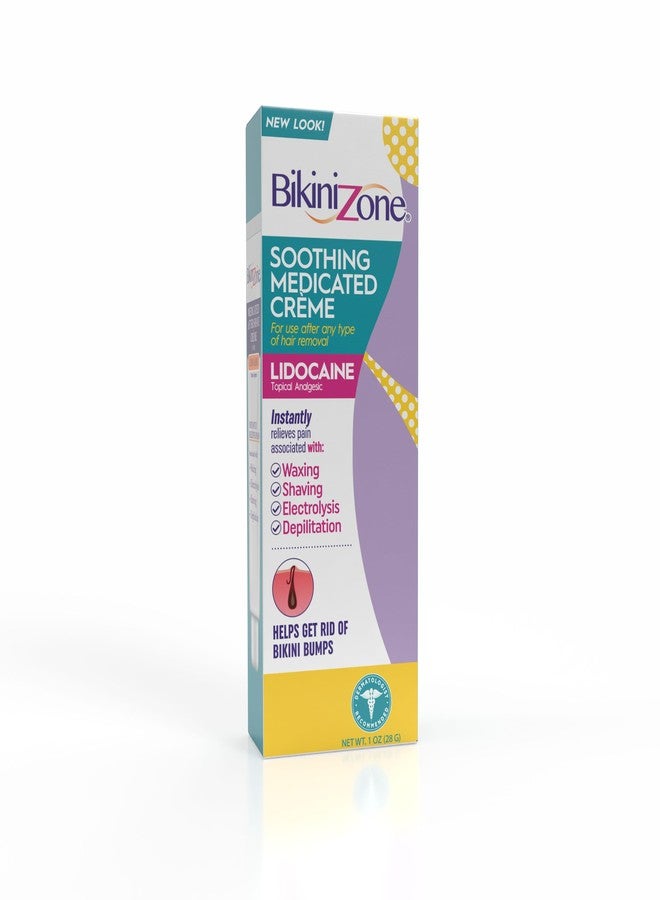 Bikini Zone Medicated After Shave Crème with Soothing Lidocaine, 1 Oz, 1 Pack - Image 1