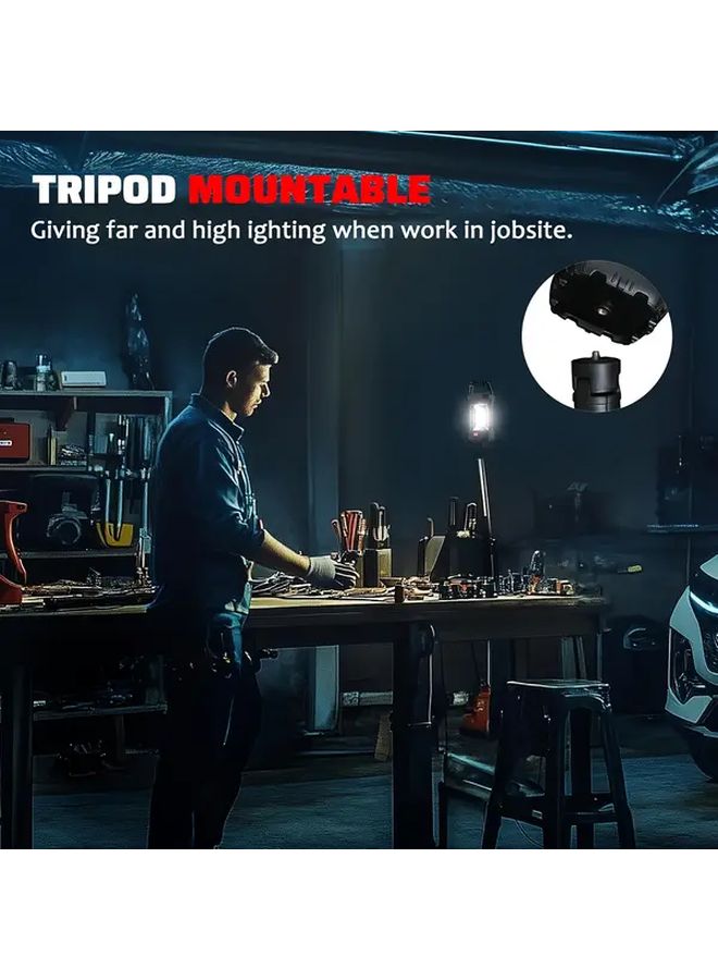 Db Black ABS Portable LED Flashlight Type C USB Rechargeable Multi Mode For Camping Emergency - Image 5