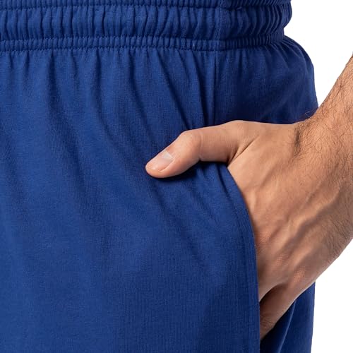 Fruit of the Loom Men's Eversoft Cotton Shorts with Pockets (S-4XL), 2 Pack-Blue, X-Large - Image 4