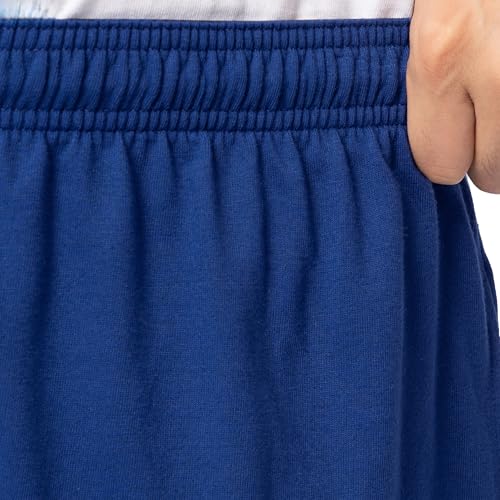 Fruit of the Loom Men's Eversoft Cotton Shorts with Pockets (S-4XL), 2 Pack-Blue, X-Large - Image 2