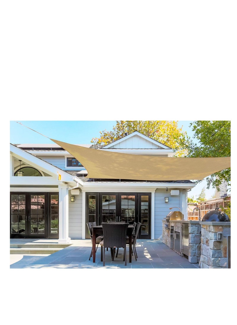 SYOSI Sun Shade Sail, Waterproof Outdoor Rectangle Shade Canopy UV Block Awning, Sunrays Block Awning for Patio, Carport, Backyard, Garden and More  - Image 5