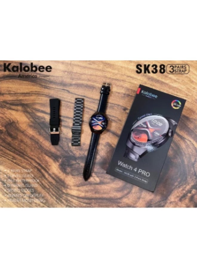 Kalobee SK38 Smart Watch 4 Pro with 3 Comfortable Straps – Fitness & Health Monitoring - Image 3