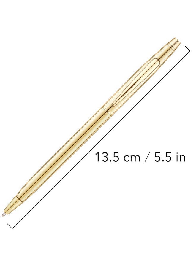 Unibene 6 Pack Slim Gold Ballpoint Pens Black Ink 1 Mm - Black Ink, Nice Gift For Business Office Students Teachers Wedding Christmas - Image 3
