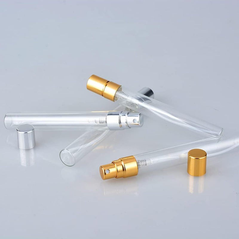 ZbFwmx 20 Pack 10ml Glass Perfume Spray Bottle Set Refillable Cosmetic Atomizer for Travel, Bulk Empty Mist Bottles - Image 2