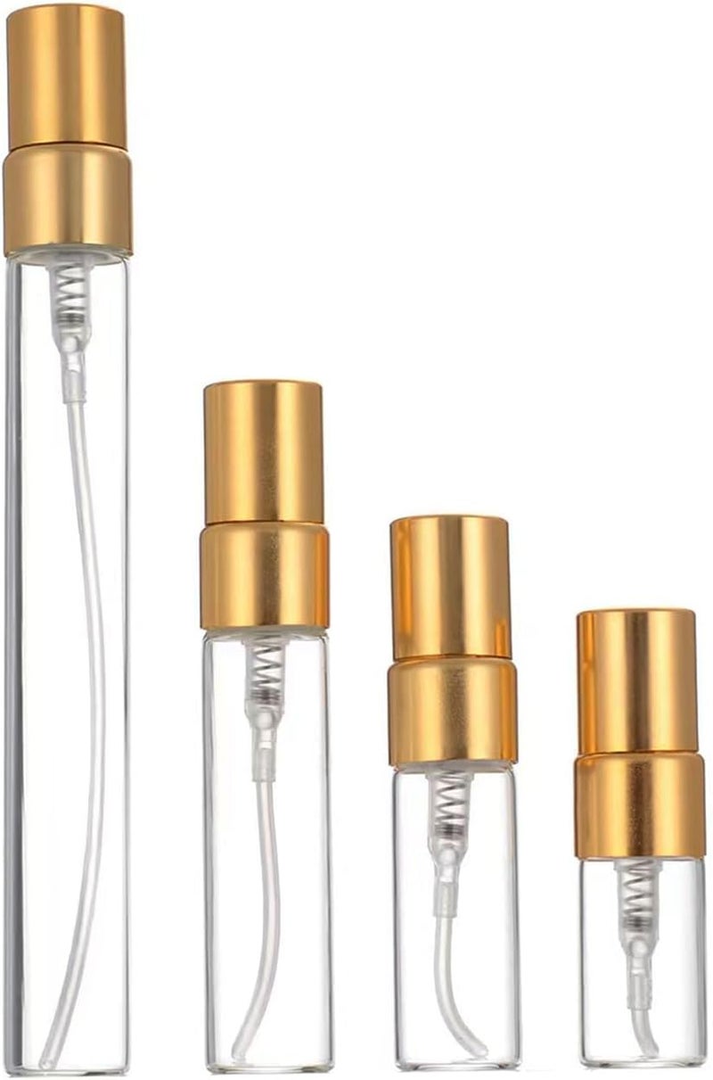 ZbFwmx 20 Pack 10ml Glass Perfume Spray Bottle Set Refillable Cosmetic Atomizer for Travel, Bulk Empty Mist Bottles - Image 4