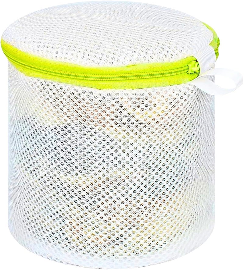 F8WARES F8WARES Round Cylindrical Cloth Washing laundry bags for clothes Mesh Bra Washing Machine Bag Net Bag Pouch Mesh Laundry Bag Mesh Bags For Washing Machine for braundergarmentsinnerwearsocks - Image 1