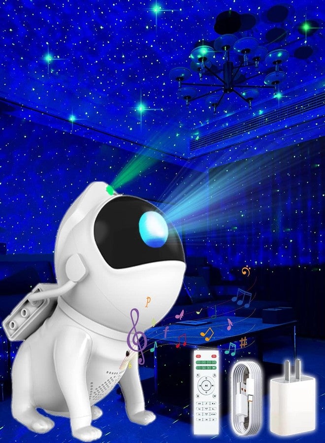 Dwiza Enterprise جهاز عرض النجوم الفضائية Dwiza Enterprise Space Dog مع مكبر صوت بلوتوث وجهاز تحكم عن بعد | مصباح مزاجي لعرض السديم مع مؤقت | 8 أصوات ضوضاء بيضاء/موسيقى تهويدة | 21 تأثيرًا للسديم | 5 مستويات سطوع - Image 1