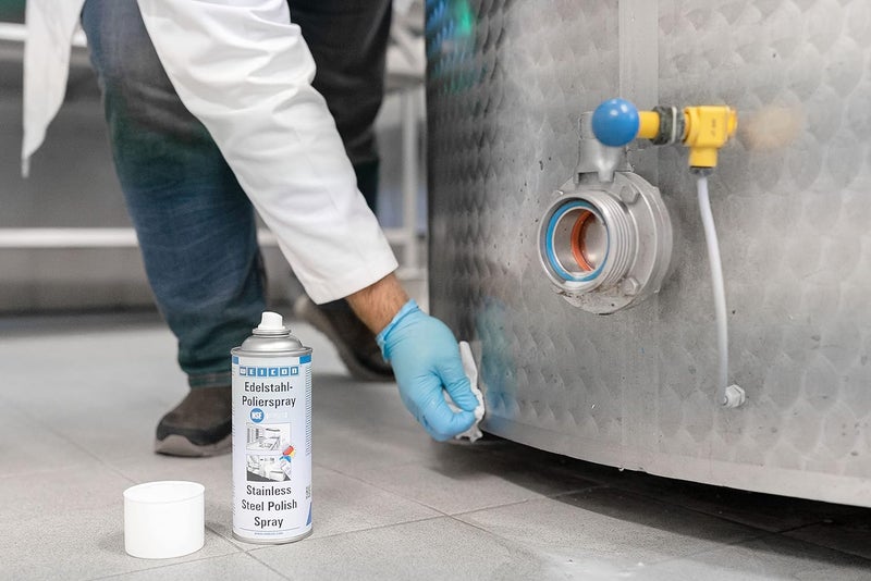 Weicon Stainless Steel Polish Spray | 400 ml | Protects and cleans polished and matt surfaces - Image 4