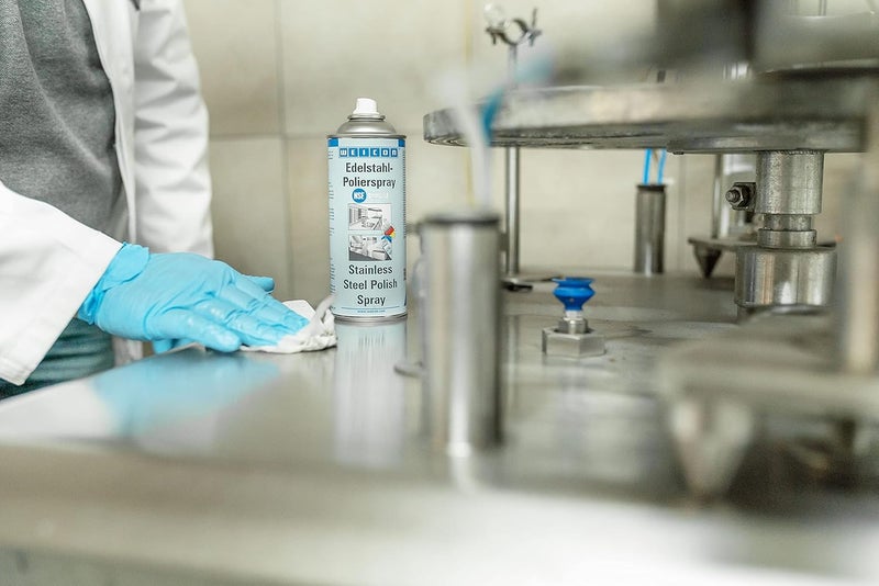 Weicon Stainless Steel Polish Spray | 400 ml | Protects and cleans polished and matt surfaces - Image 1