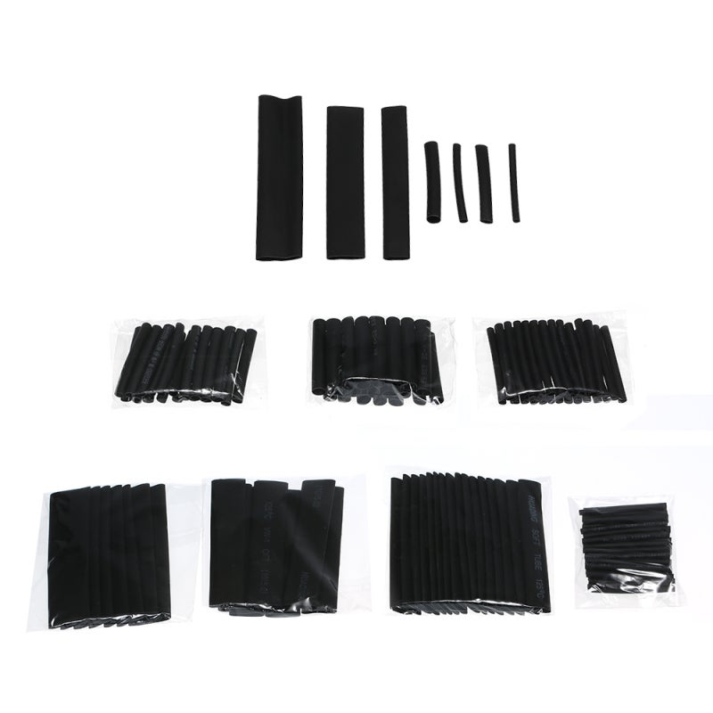 127pcs Heat Shrink Tube Tubing Sleeving Wrap Wire Cable Insulated Assorted Car Electrical Wire Cable Tubing Tube Sleeving - Image 1