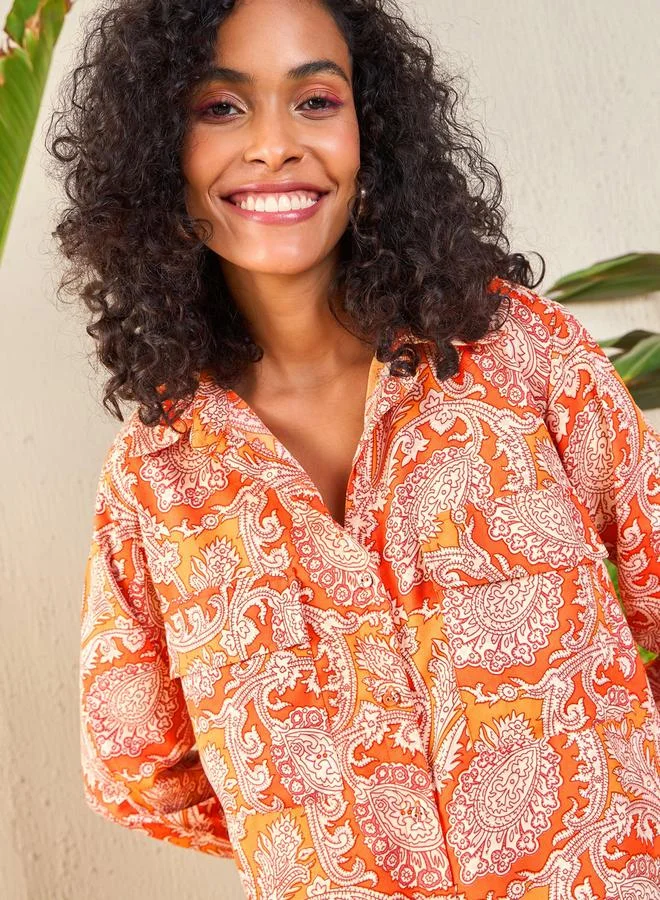 SASSAFRAS All Over Print Longline Shirt & Cargo Joggers Co-Ords by Styli