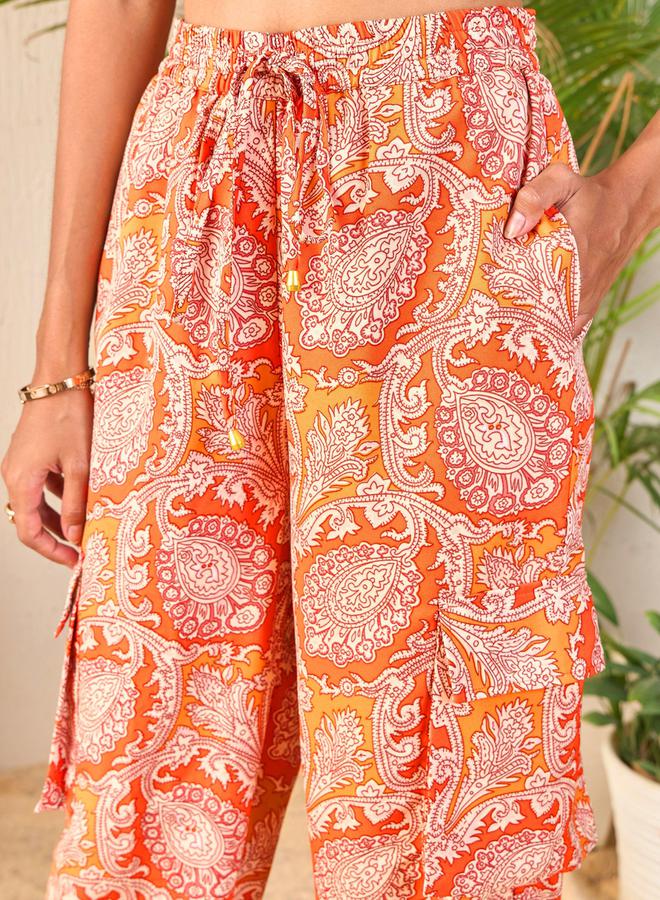 SASSAFRAS All Over Print Longline Shirt & Cargo Joggers Co-Ords by Styli - Image 5