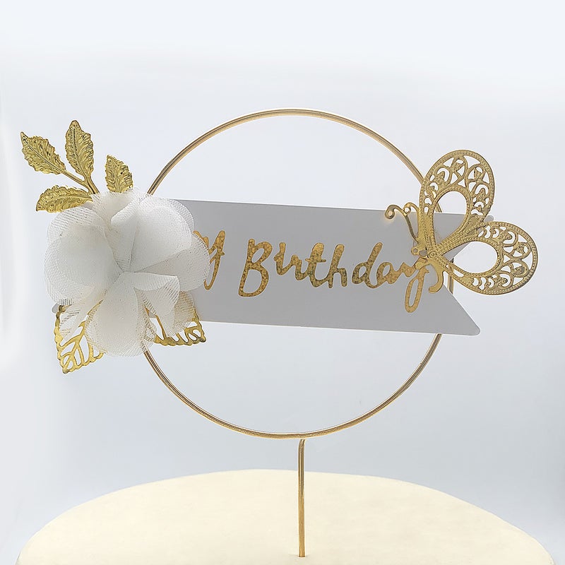 Chinese-Style Vintage Cake Decoration With Gold Inserts For Weddings And Engagements, Featuring A Phoenix And Phoenix Flying Together Design, A Must-Have For Wedding Celebrations - Image 1