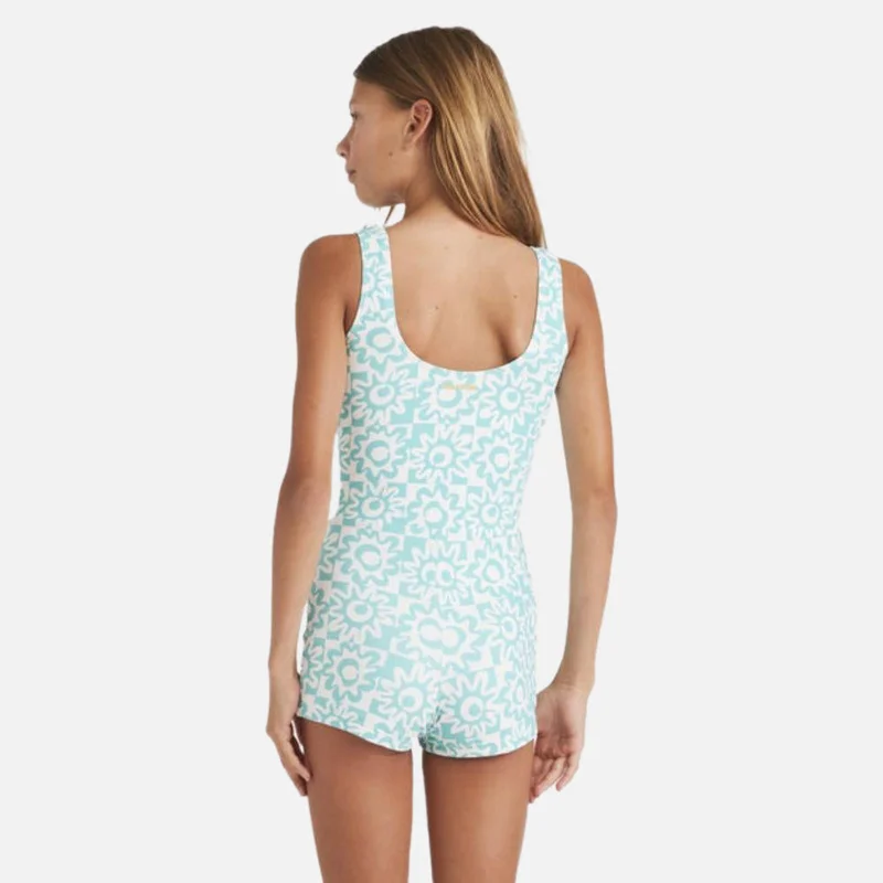 بيلابونج Lost On You Retro Surf Bodysuit One Piece Swimsuit - Kids