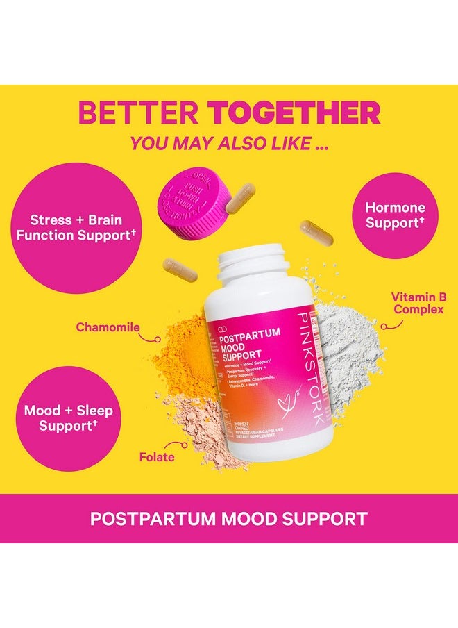 Pink Stork - Total Postnatal With Omega 3 Dha Postpartum Essentials Multivitamin With Folate Iron & B Complex Postnatal Vitamins For Breastfeeding Moms 60 Capsules 1 Month Supply - Image 1