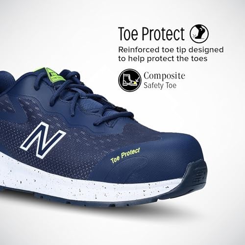 New Balance Men's Composite Toe Logic Industrial Boot, Navy/Lime EH, 7 - Image 2