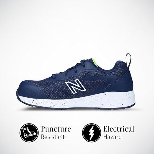 New Balance Men's Composite Toe Logic Industrial Boot, Navy/Lime EH, 7 - Image 5