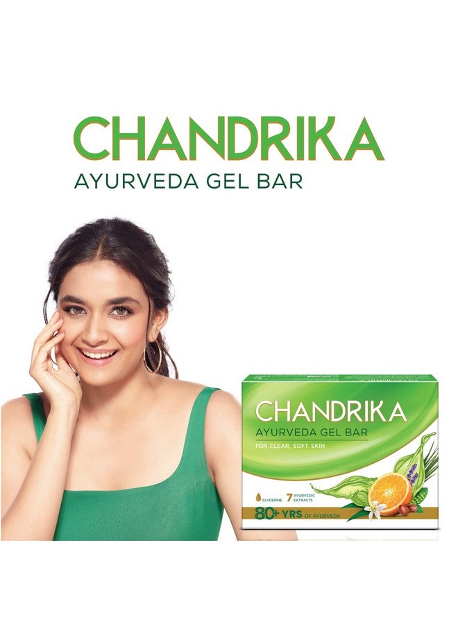 Chandrika شريط جل غليسيرين شاندريكا | صابون استحمام غليسيرين مع زيت الجوجوبا لبشرة مرطبة | لجميع أنواع البشرة | 125 جرام (عبوة من 6)  - Image 5