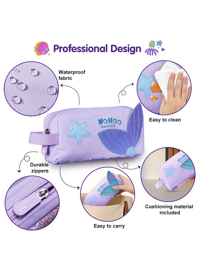 Nohoo Kids Pencil Case / Colour Bag Mermaid - Purple - Image 4