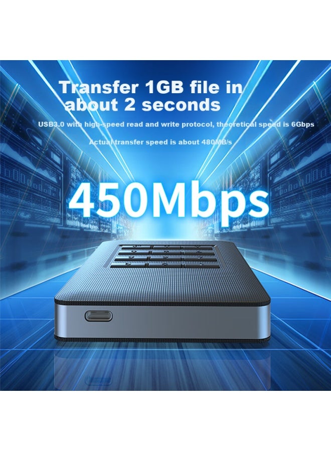 Godo o 2.5-inch Physical Encryption Hard Drive Enclosure, Hardware Keypad Protection, Data Sata Password-protected Portable Ssd Enclosure, Anti-jamming - Image 2