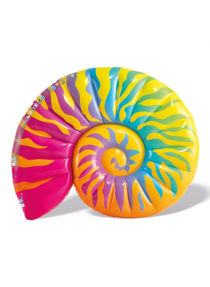 Intex - Rainbow Seashell Inflatable Pool Float 175x140 cm - 58791EP - Image 1