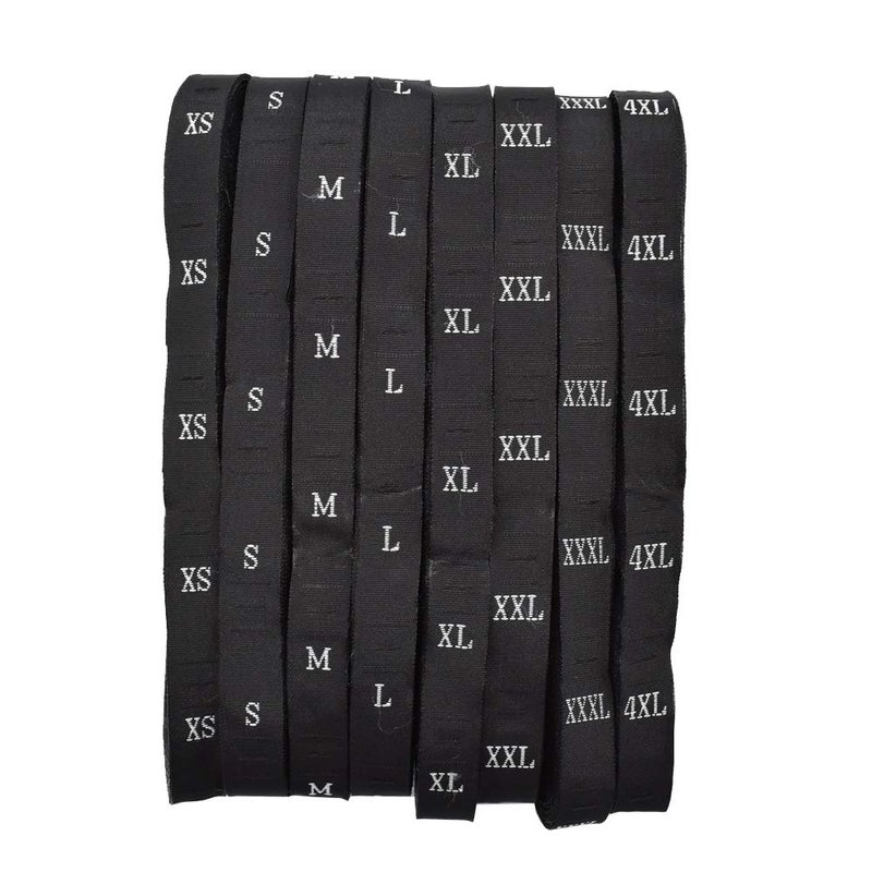 Renashed 4000Pcs Woven Polyester Clothes Size Label Shirt Garment Tags Each Size 500Pcs