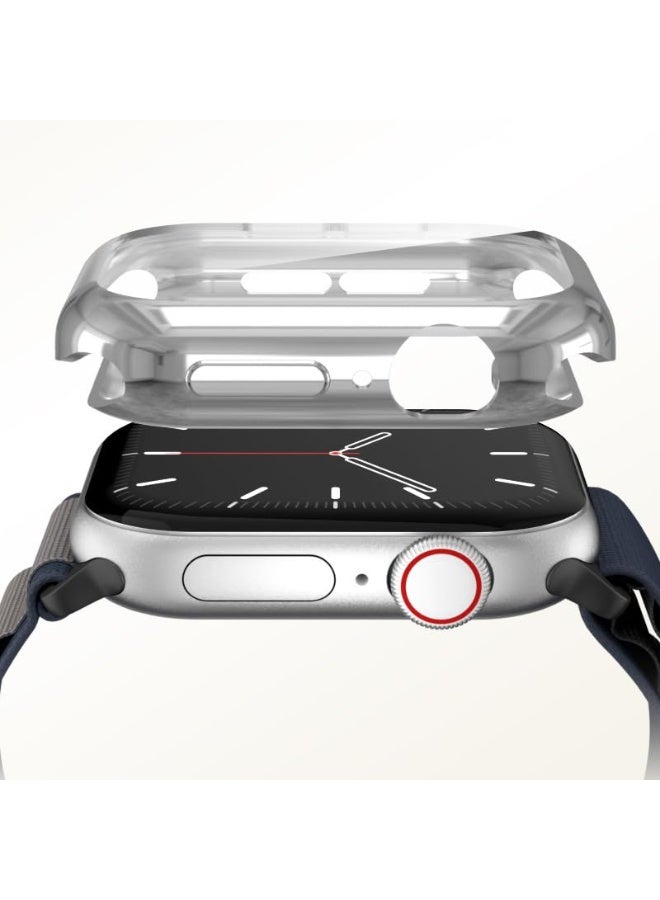 Waterproof Case for Apple Watch Screen Protector 46mm Series 10 Tempered Glass Face Cover (46mm, Clear)  - Image 4