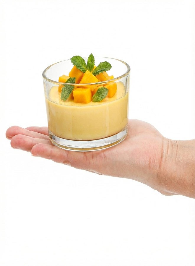 Lawei 12 Pack 3.5 Inch Glass Dessert Bowls, 6.7 OZ Small Pudding Custard Cups, Thick Clear Ramekins Mini Prep Bowl Container for Dips, Sauces, Desserts, Side Dishes, Pudding, Dishwasher Freezer Safe - Image 5