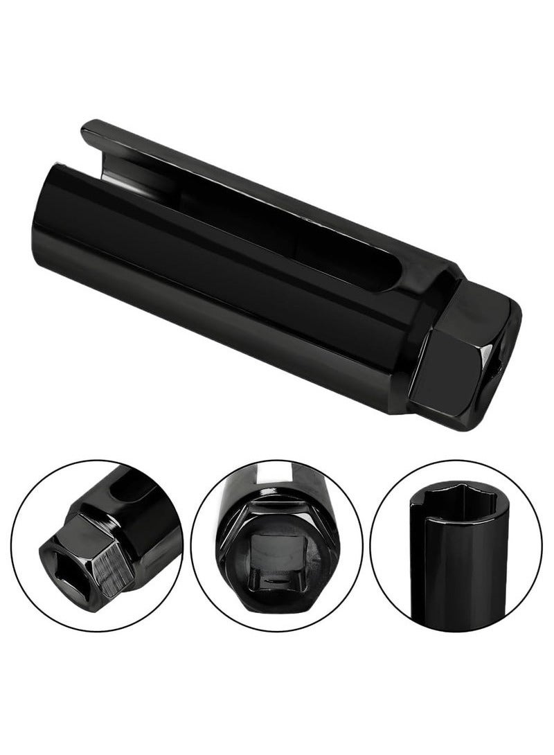 Oxygen Sensor Socket with Side Wire Cutout 3 8 Inch Drive x 7 8 Inch 22mm 6 Point fits All Vehicle O2 Removal and Installation Offset Oxygen Sensor Socket - Image 1