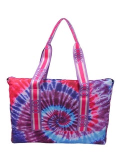 CUBS Double Face Tote Bag Multicolor Large Skinny Flamingos & Tie Dye  - Image 4