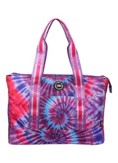 CUBS Double Face Tote Bag Multicolor Large Skinny Flamingos & Tie Dye  - Image 5