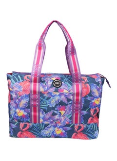 CUBS Double Face Tote Bag Multicolor Large Skinny Flamingos & Tie Dye  - Image 3